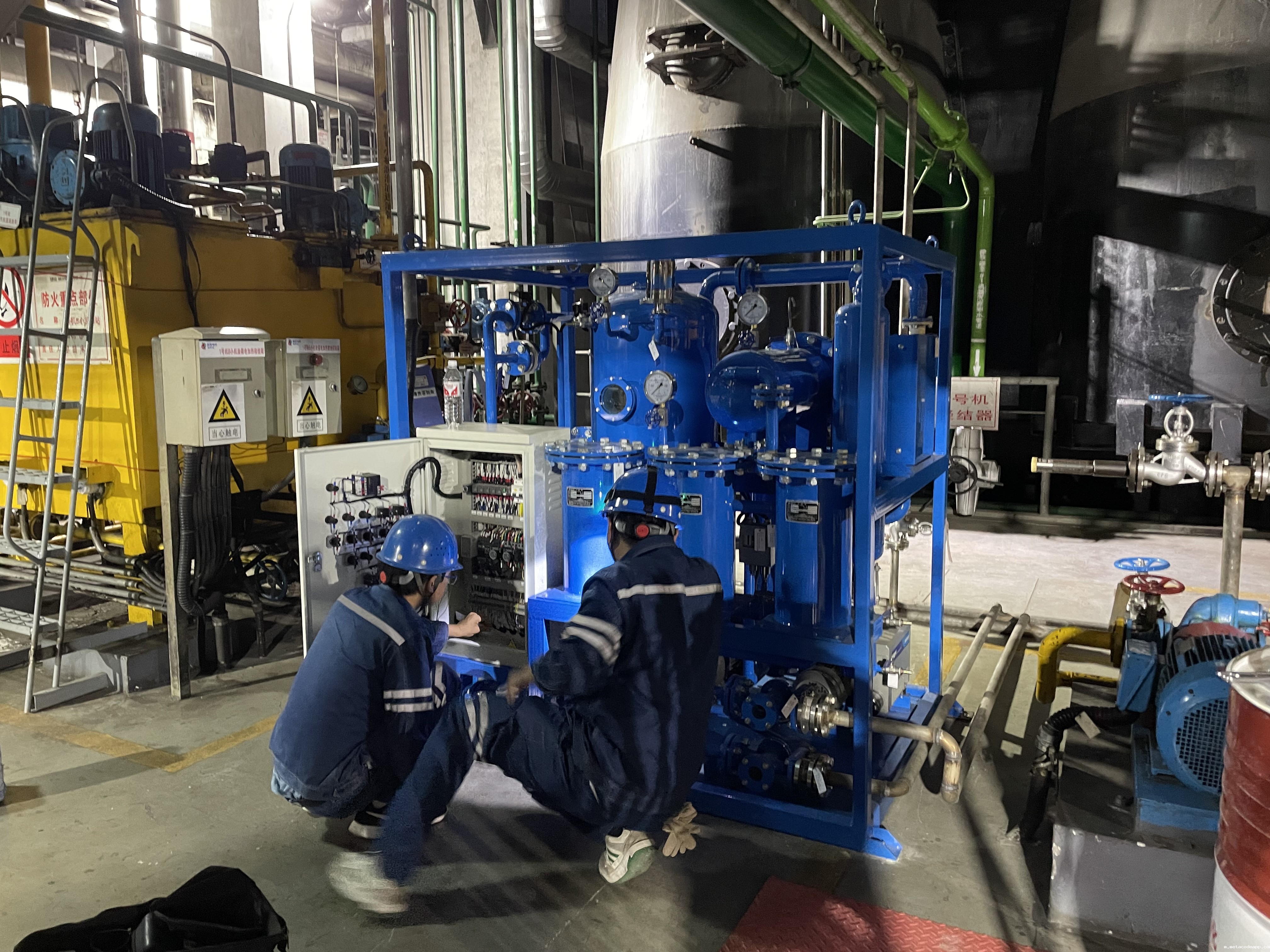 透平油真空聚结滤油机案例